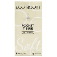Eco Boom Virgin Pulp Pocket Tissues - Single Pack